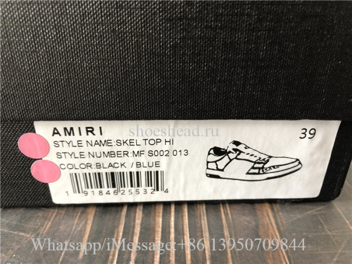 Amiri Pink And White Skeleton Low Top Sneaker