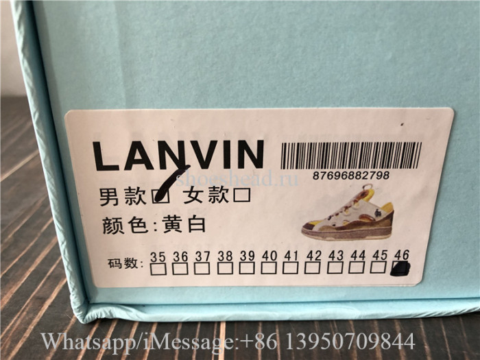 Lanvin Curb Sneaker Yellow White