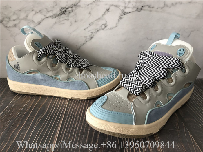 Lanvin Curb Sneaker Blue Grey