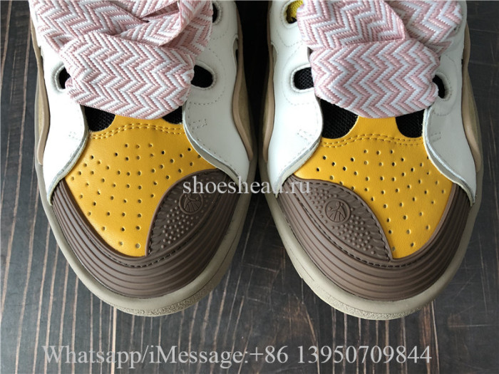 Lanvin Curb Sneaker Yellow White