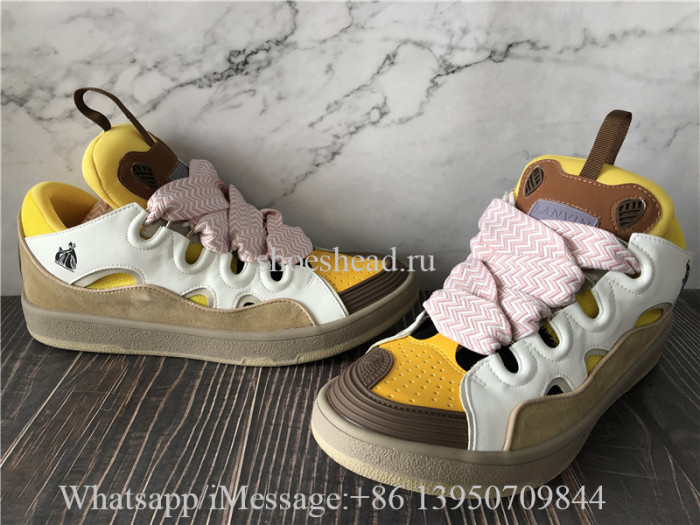 Lanvin Curb Sneaker Yellow White