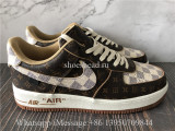 Off White x Nike Air Force 1 Low Louis Vuitton Brown Damier With Cases