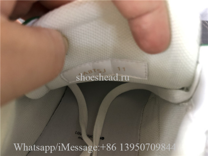 Louis Vuitton Trainer Sneaker White Green