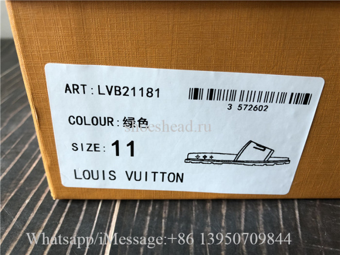 Louis Vuitton Green Slide