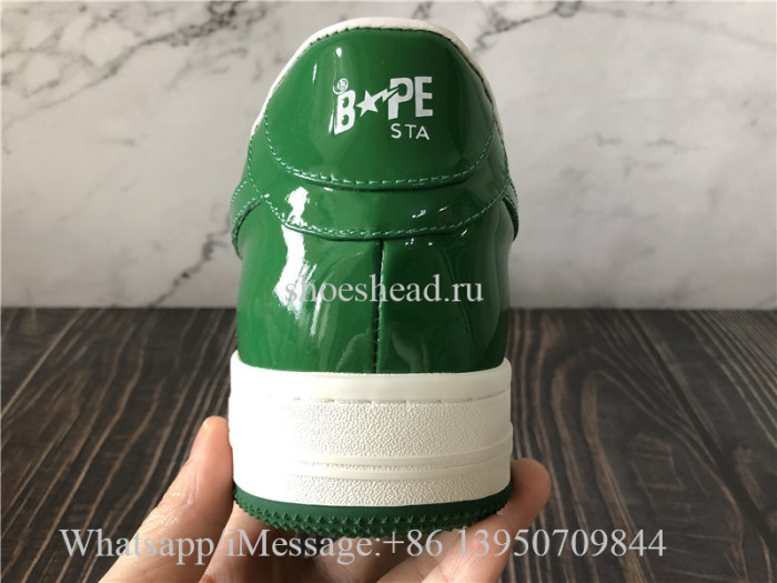 A Bathing Ape Bape Sta Low Green Sneaker