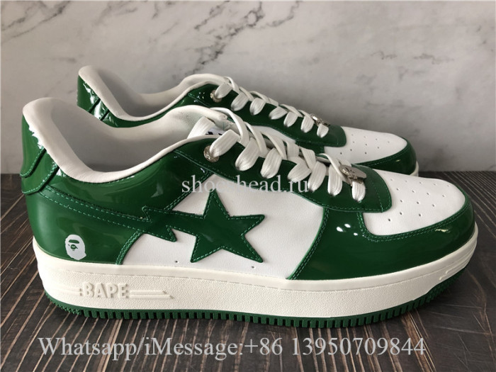 A Bathing Ape Bape Sta Low Green Sneaker