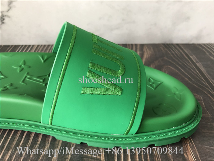 Louis Vuitton Green Slide