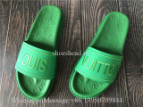 Louis Vuitton Green Slide