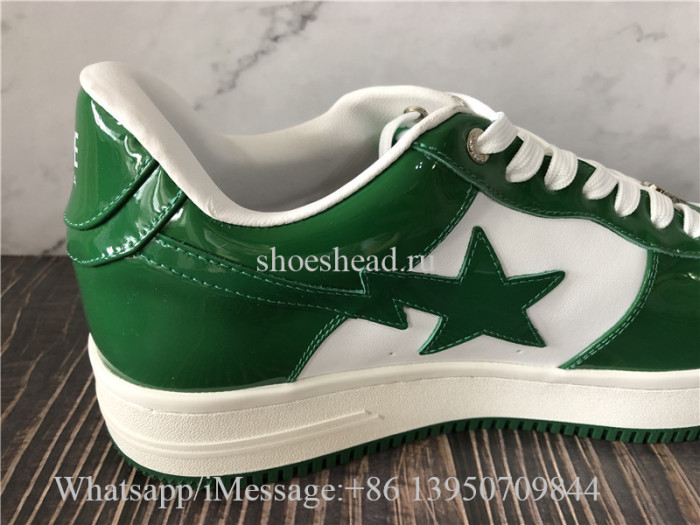 A Bathing Ape Bape Sta Low Green Sneaker