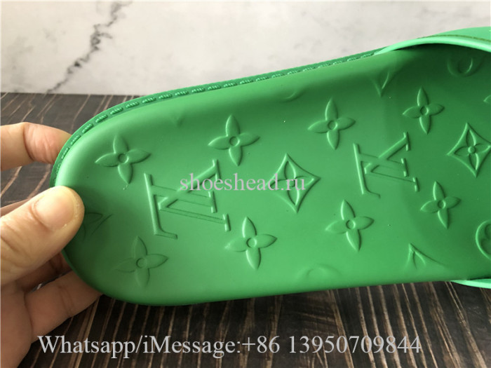 Louis Vuitton Green Slide