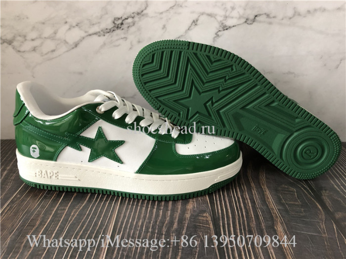 A Bathing Ape Bape Sta Low Green Sneaker