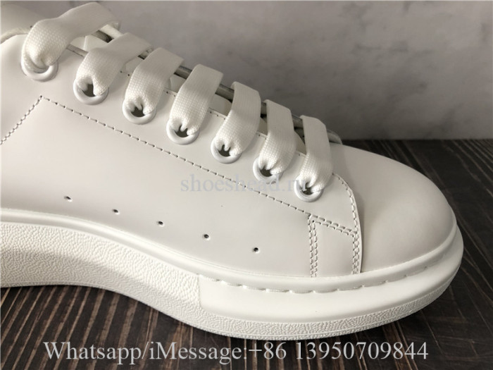 Super Quality Alexander McQueen Oversized Sneaker White Grey Suede