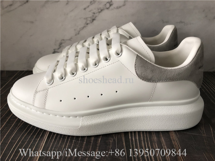 Super Quality Alexander McQueen Oversized Sneaker White Grey Suede