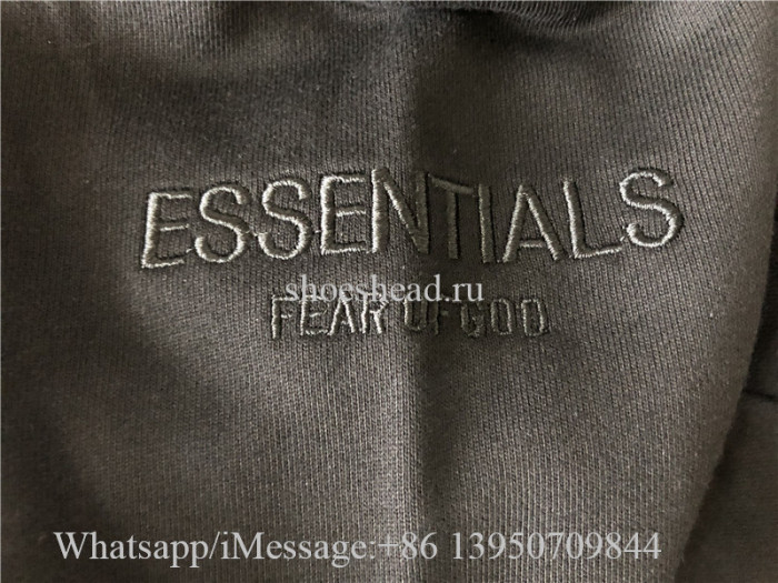 Fear Of God Fog Essential Black Sweater Hoodie