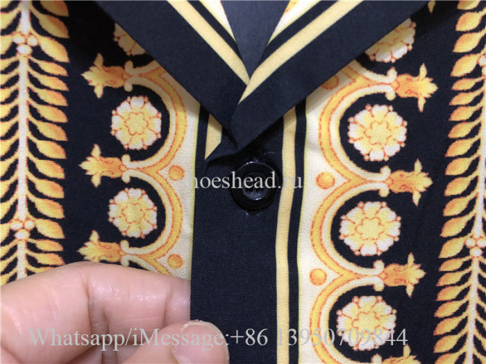 Versace Barocco Print Silk Shirt