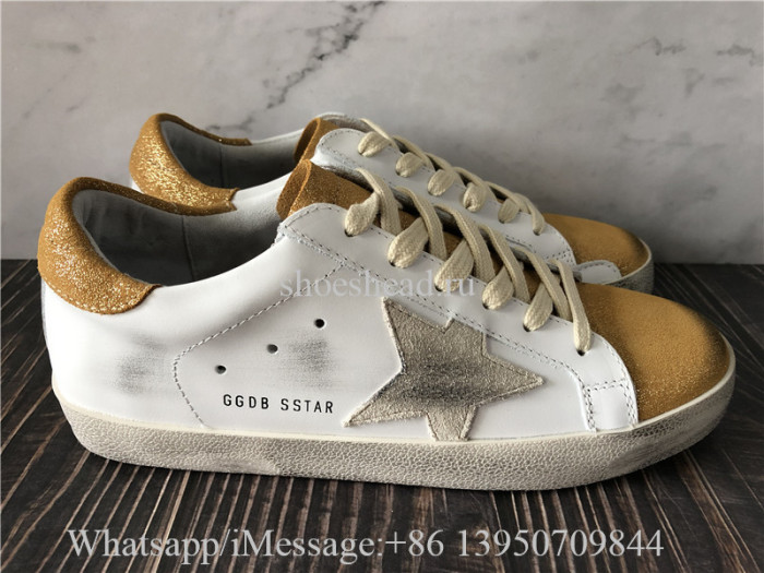 Golden Goose Super-Star Sneakers White Leather With Golden Tab