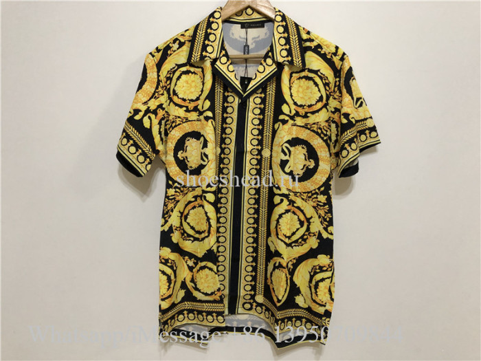 Versace Barocco Print Silk Shirt