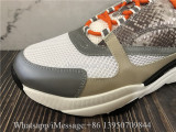 Dior B22 Beige Python & Orange Sneakers