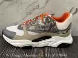 Dior B22 Beige Python & Orange Sneakers