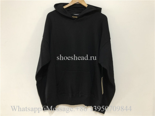 Fear Of God Fog Essential Black Sweater Hoodie
