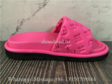 Louis Vuitton  Monogram Logo Sandals Pink