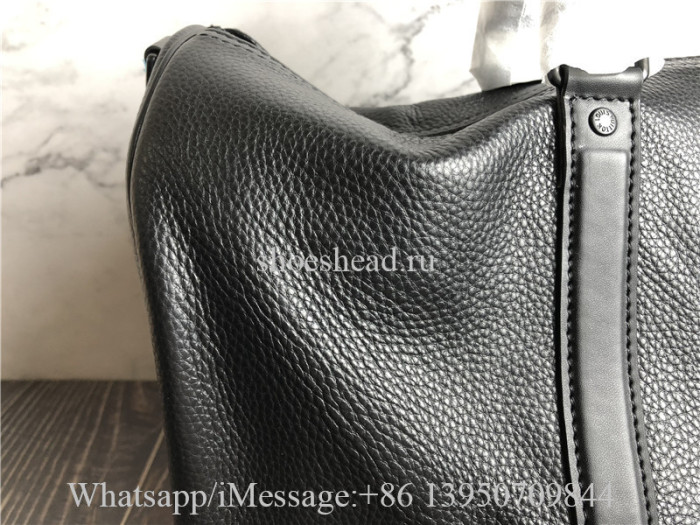Original Louis Vuitton Keepall Bandouliere 40 Luggage Leather Black M57088