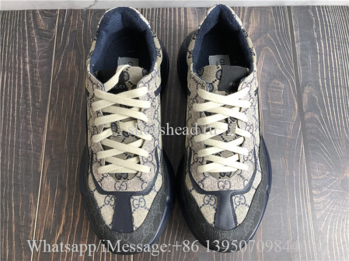 Super Quality Gucci GG Supreme Rhyton Vintage Sneaker Blue
