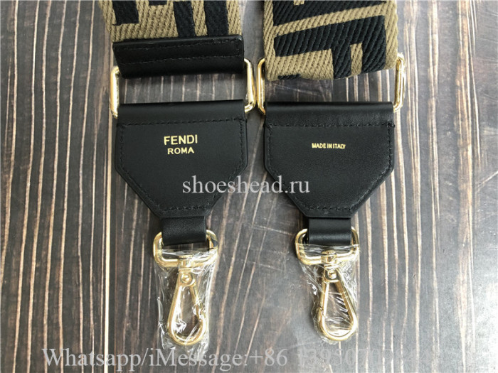 Original Fendi Sunshine Woven Straw Tote Bag