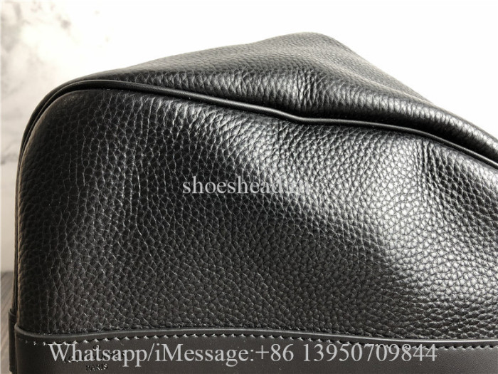 Original Louis Vuitton Keepall Bandouliere 40 Luggage Leather Black M57088