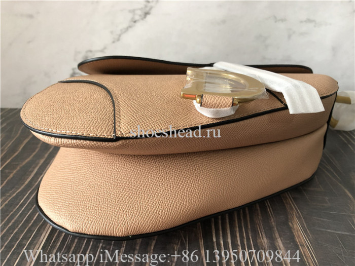 Original Dior Saddle Bag Warm Taupe Grained Calfskin