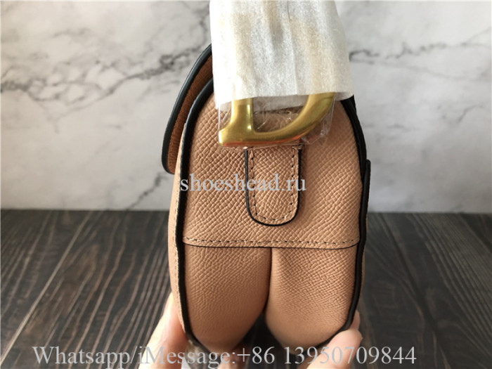 Original Dior Saddle Bag Warm Taupe Grained Calfskin