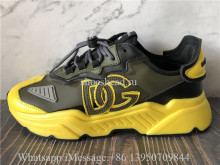 Dolce & Gabbana Mixed-material Daymaster Sneakers With DG Logo
