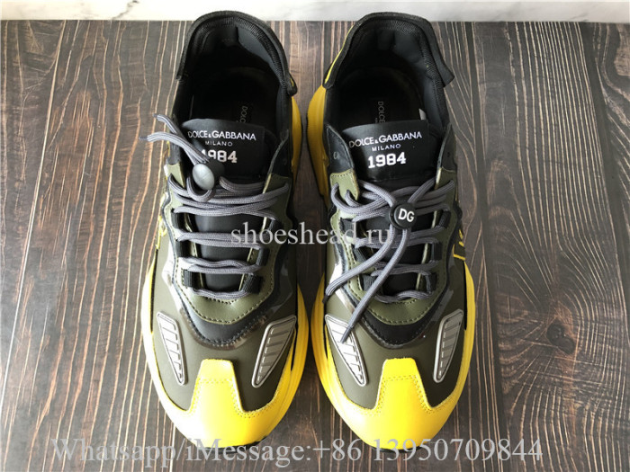 Dolce & Gabbana Mixed-material Daymaster Sneakers With DG Logo