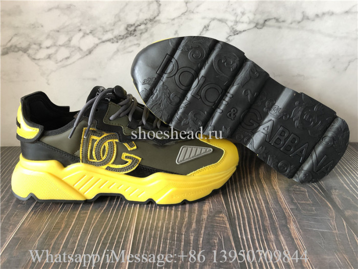 Dolce & Gabbana Mixed-material Daymaster Sneakers With DG Logo