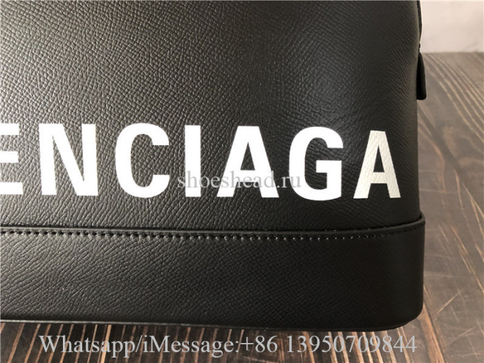 Original Balenciaga Ville Top Handle XXS Calfskin Bag With Black Logo