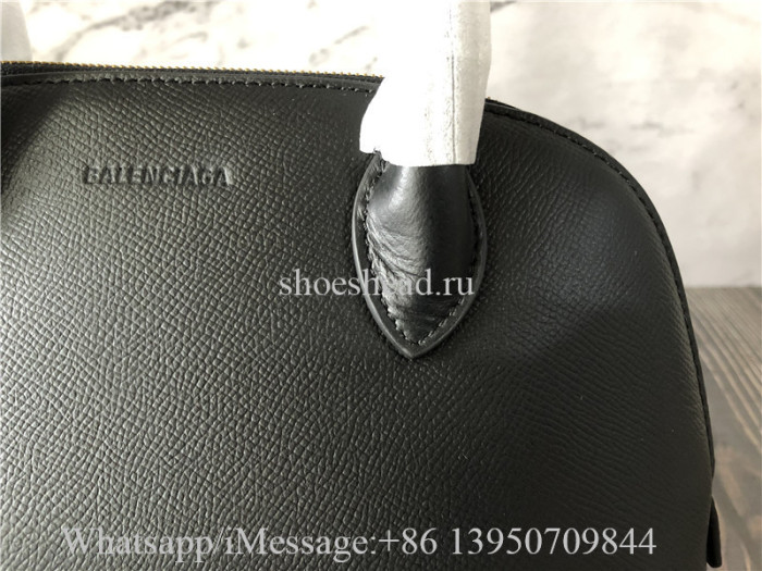 Original Balenciaga Ville Top Handle XXS Calfskin Bag With Black Logo