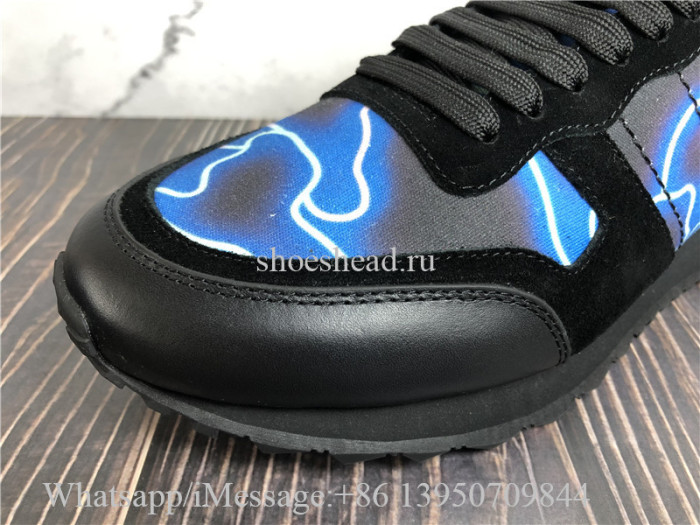 Valentino Garavani Neon Camou Rockrunner Sneaker