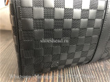 Original Louis Vuitton Onyx Damier Infini Keepall Bandouliere 55 Travel Bag