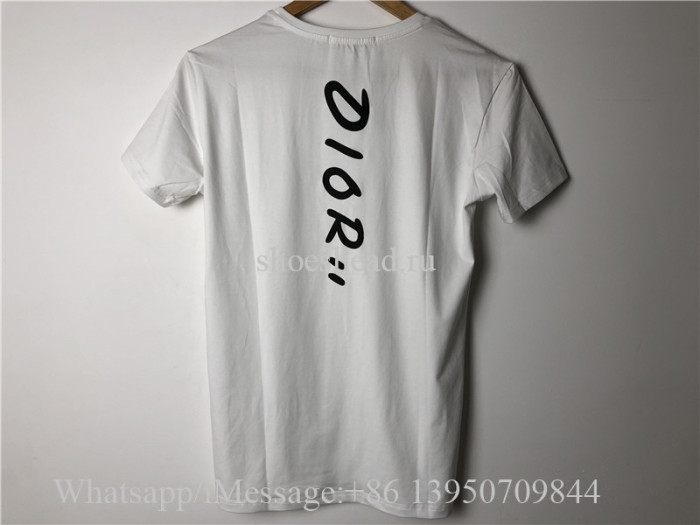 Dior White Multicolor Logo Tee