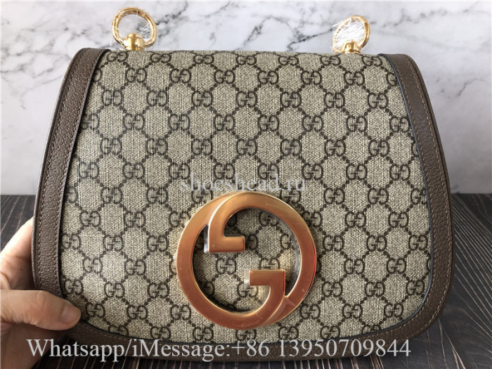 Original Gucci 699210 Medium Shoulder Bag With Round Interlocking G