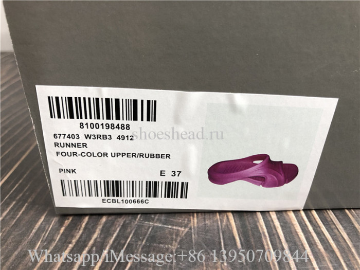 Balenciaga Runner Rubber Pink Sandals