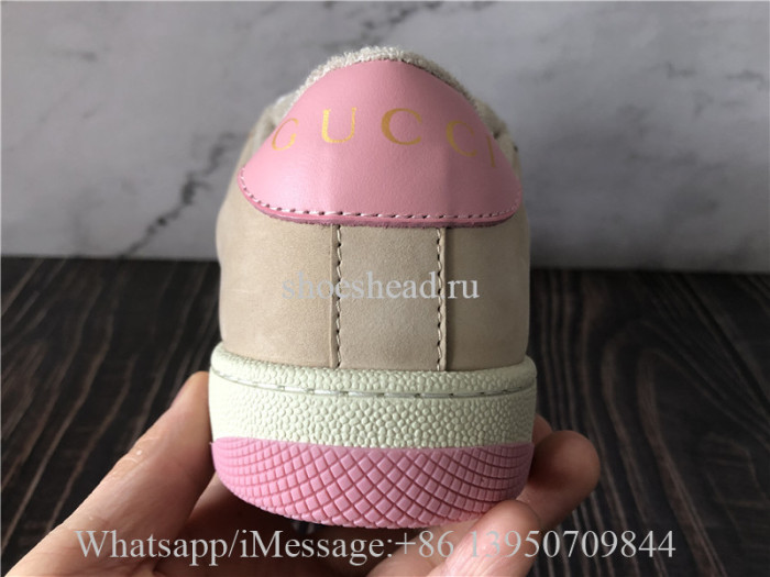 Super Quality Gucci Screener Sneaker Pink