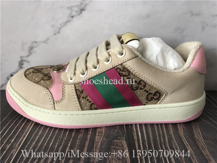 Super Quality Gucci Screener Sneaker Pink