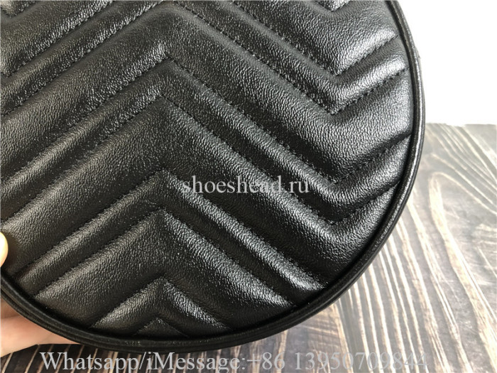 Original Gucci GG Marmont Mini Round Shoulder Bag