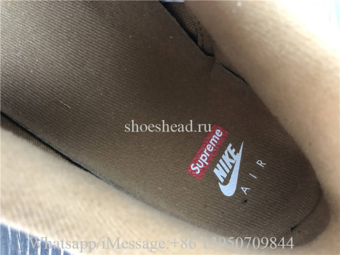 Supreme x Nike Air Force 1 Low Wheat