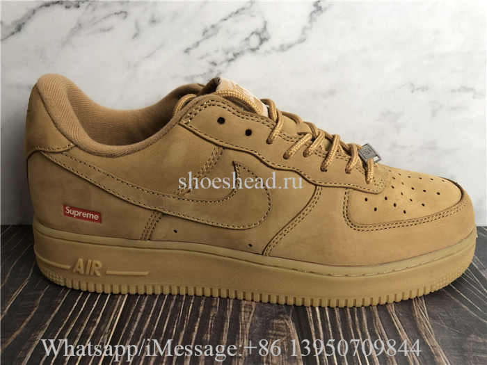 Supreme x Nike Air Force 1 Low Wheat
