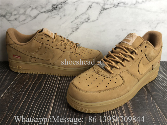 Supreme x Nike Air Force 1 Low Wheat
