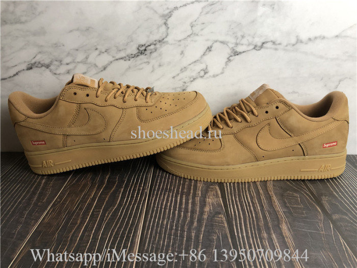 Supreme x Nike Air Force 1 Low Wheat