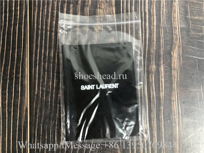 Original Saint Laurent Puffer Medium Chain Bag In Quilted Vintage Denim And Suede