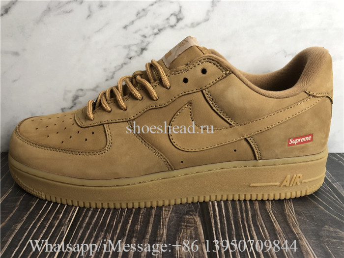 Supreme x Nike Air Force 1 Low Wheat